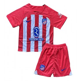 Baby Fußballbekleidung Atletico Madrid Heimtrikot 2023-24 Kurzarm (+ kurze hosen)